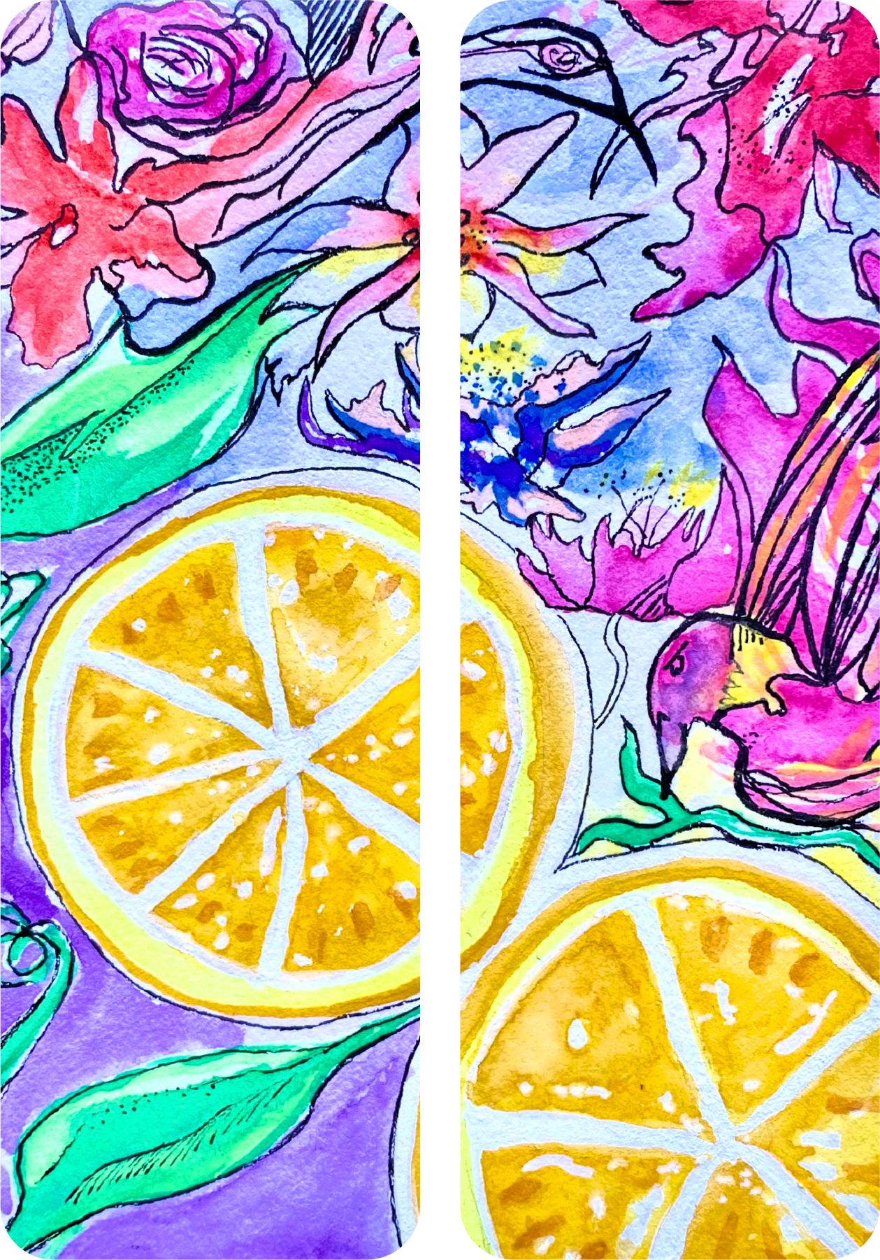 IDK Watercolor Printed Bookmark