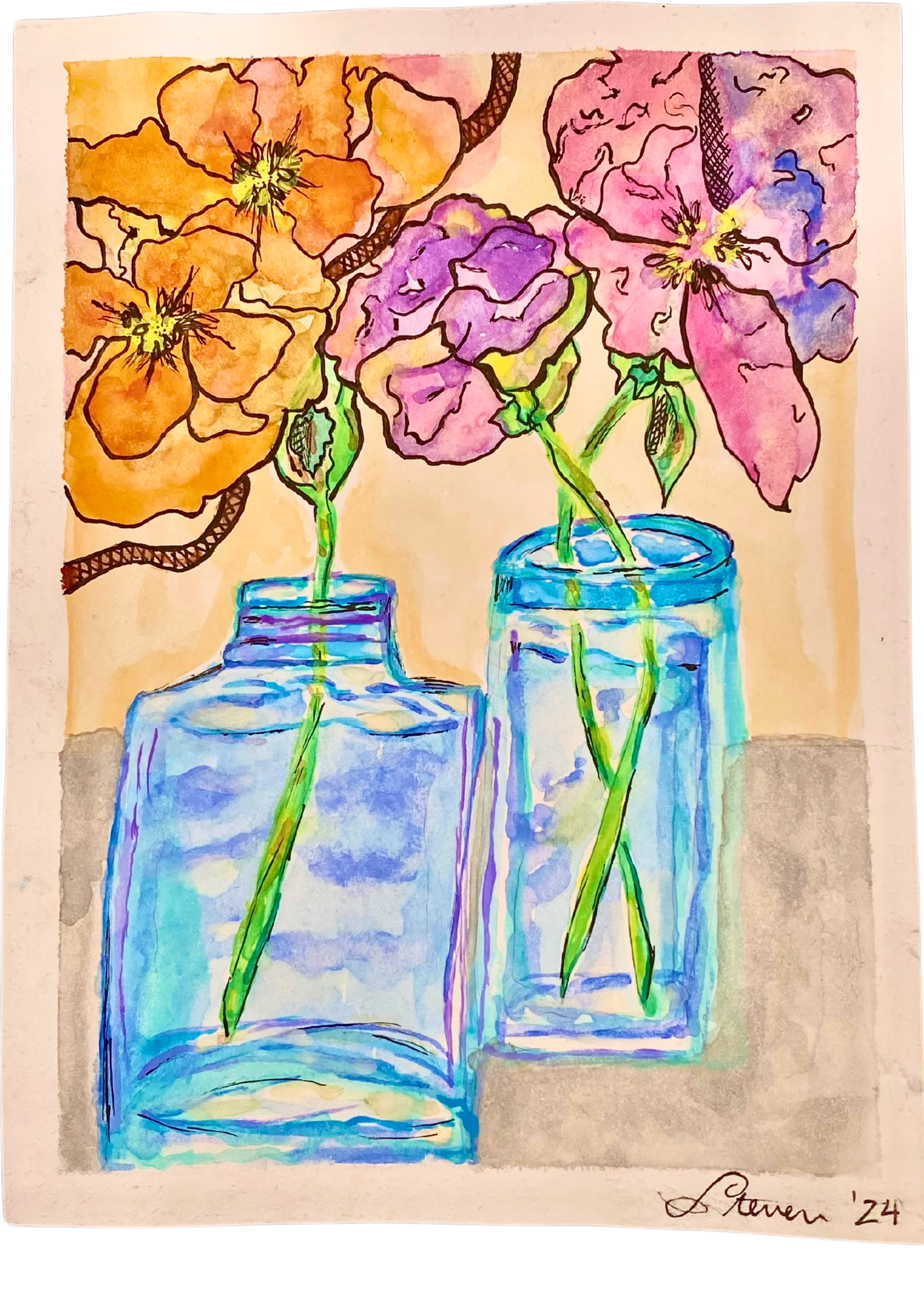 I am Aunt Laurie Watercolor Print