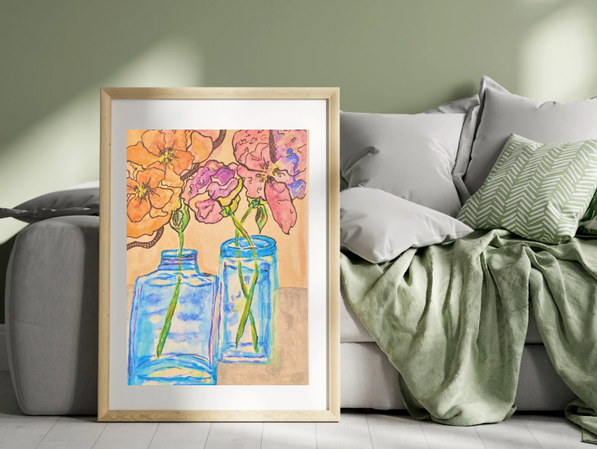 I am Aunt Laurie Watercolor Print