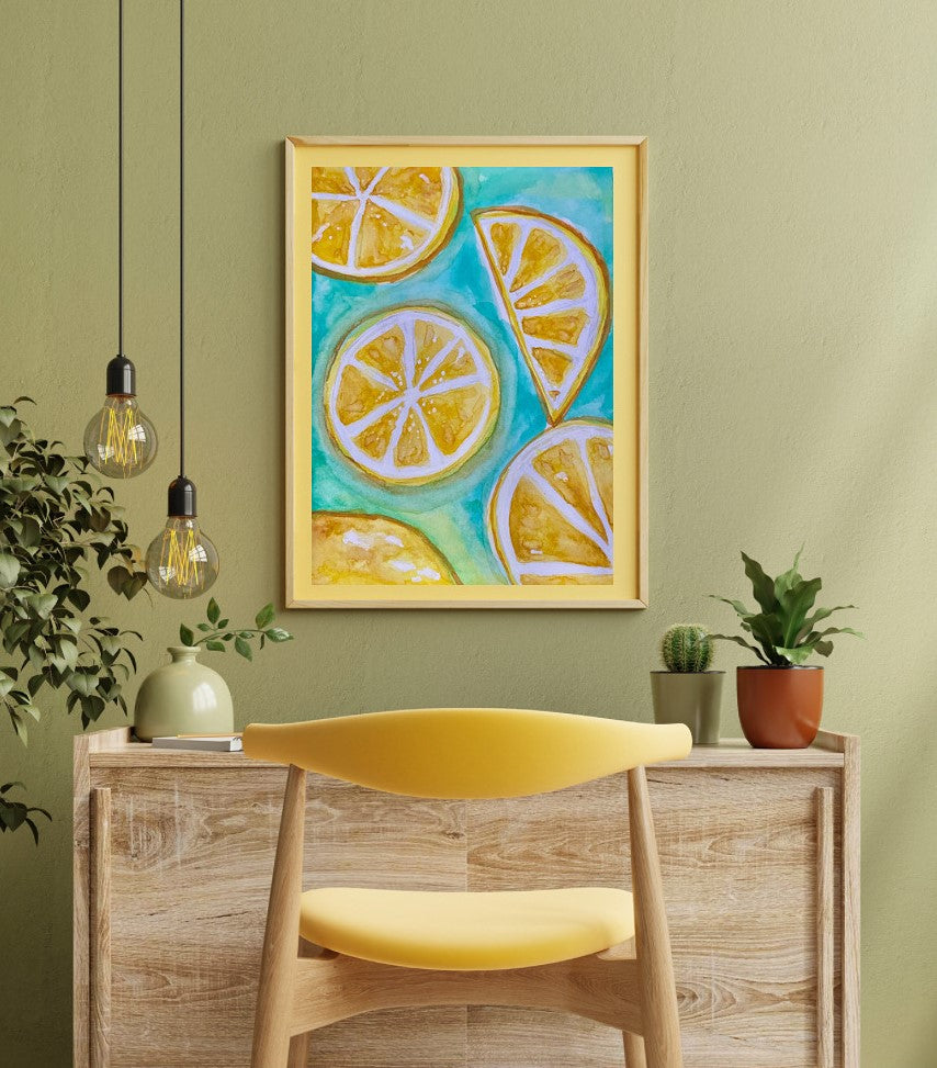 Is it Lemons or is it Oranges? Watercolor Print
