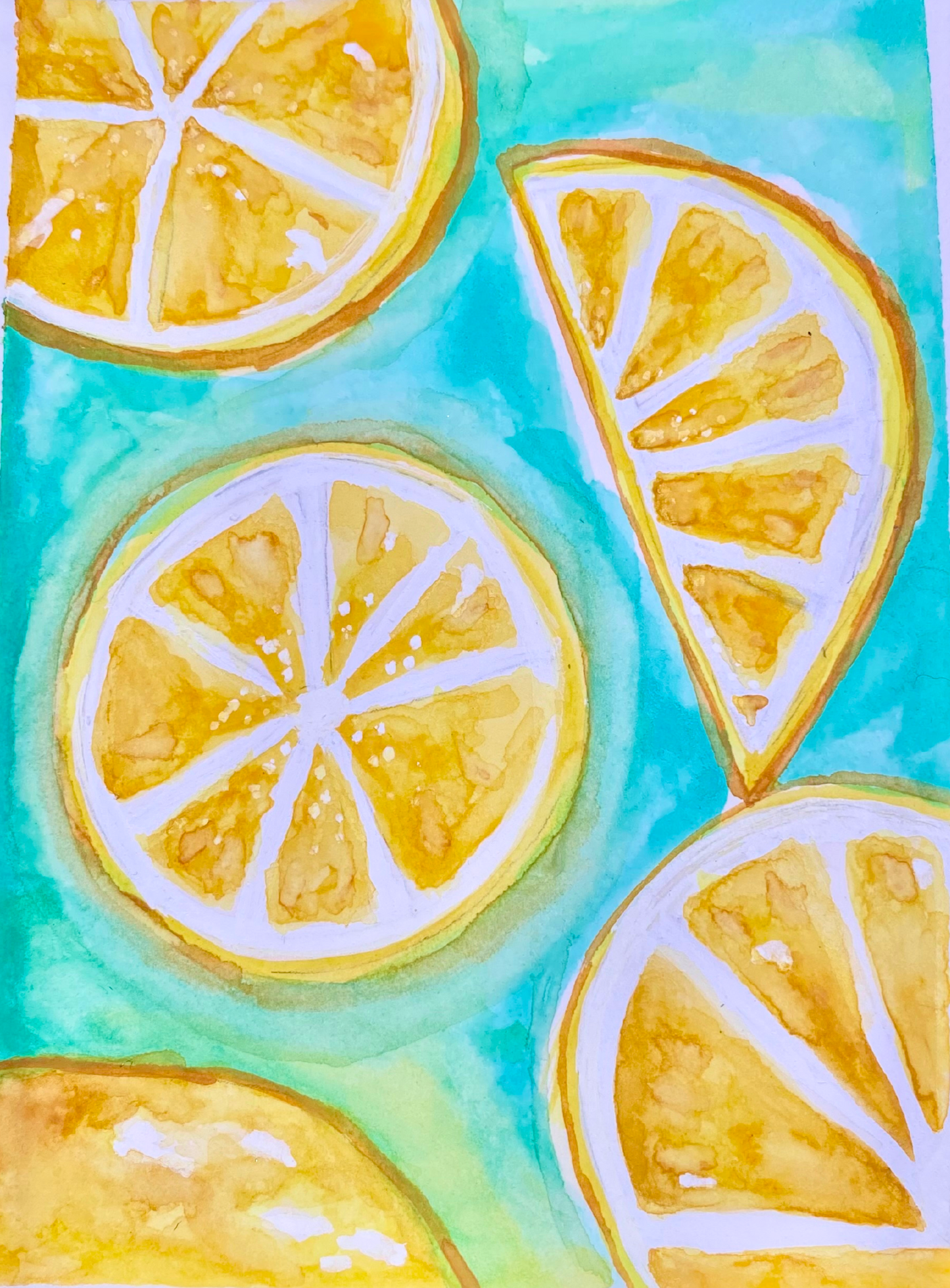 Is it Lemons or is it Oranges? Watercolor Print