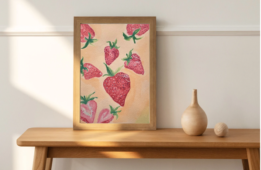 Strawberry '24 Watercolor Print