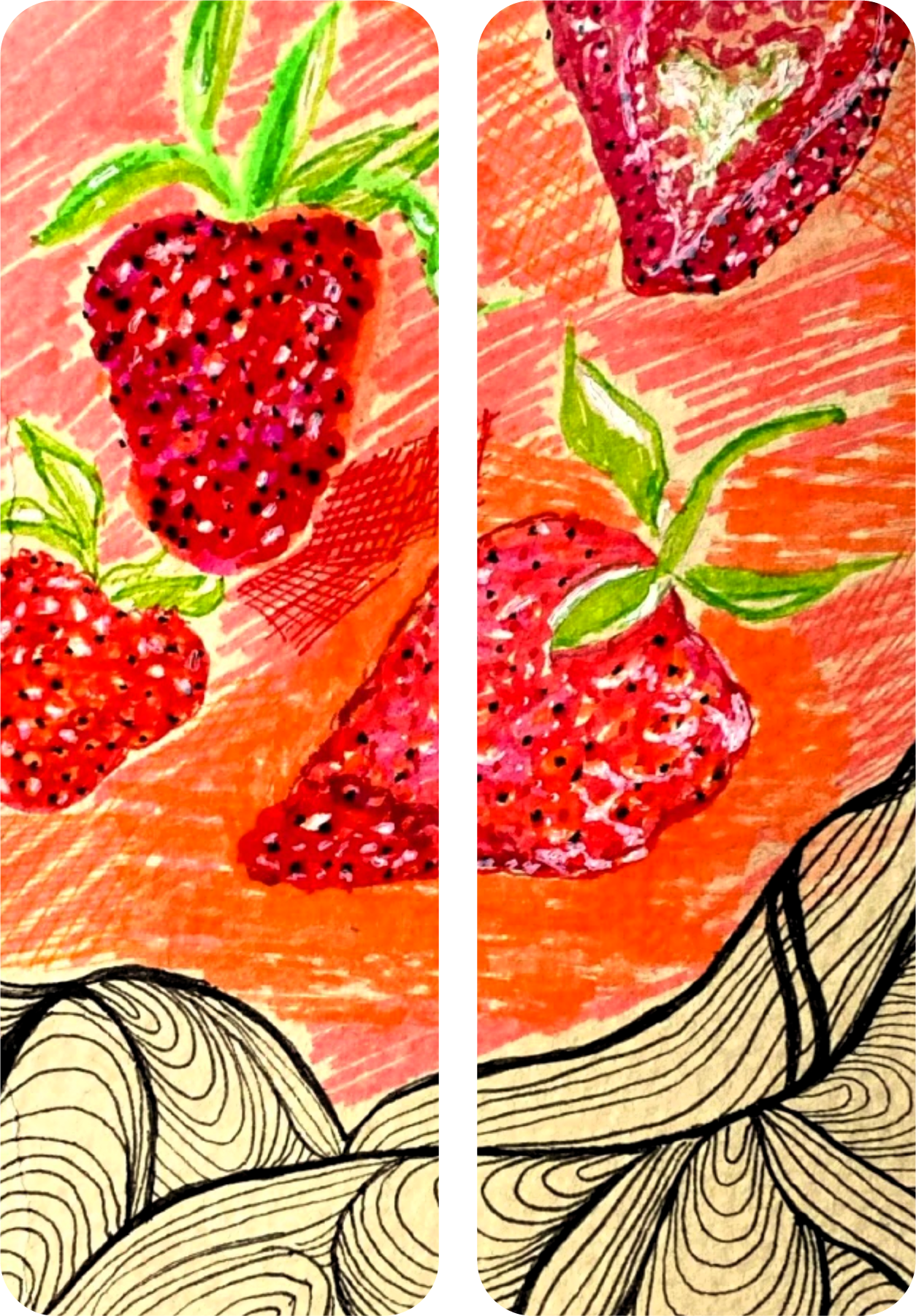 "Strawberry Line Form" Bookmark