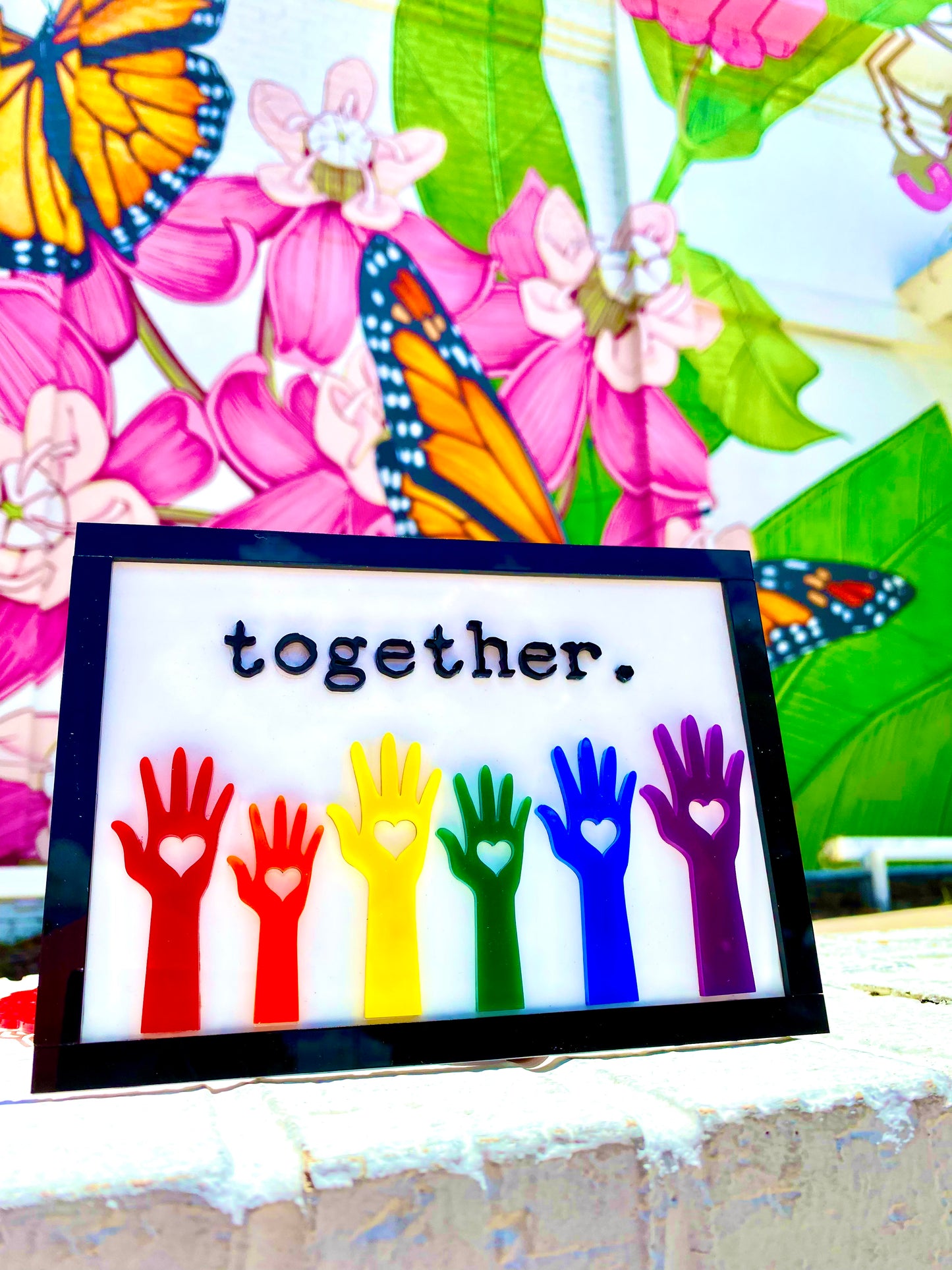 Pride “Together” sign