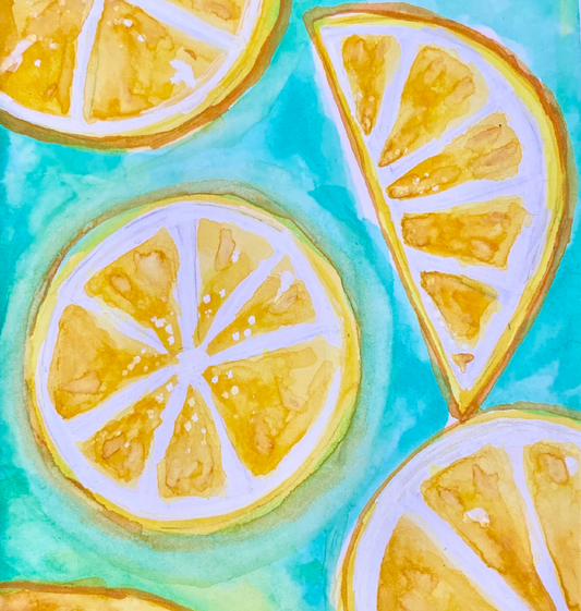Is it Lemons or is it Oranges? Watercolor Print