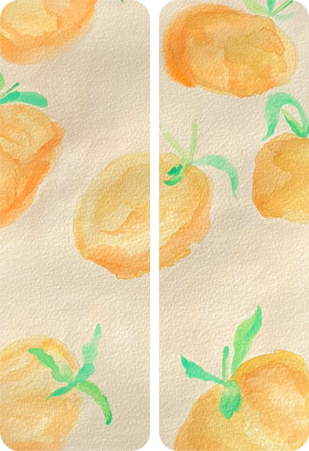 "Peaches No Cream" Bookmark