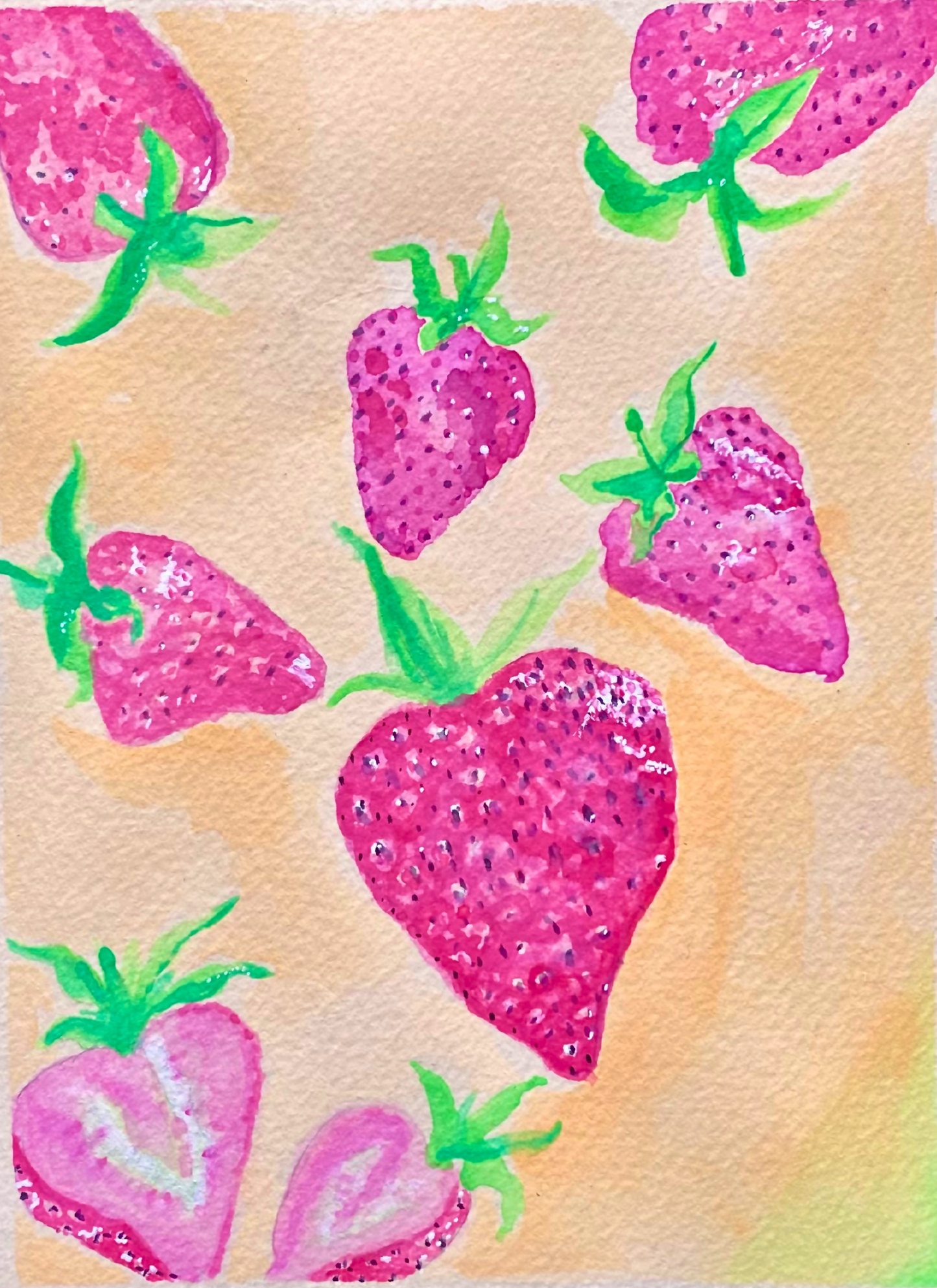 Strawberry '24 Watercolor Print