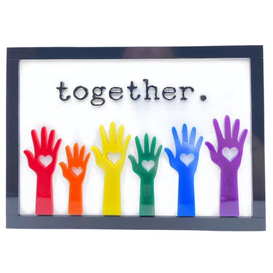 Pride “Together” sign